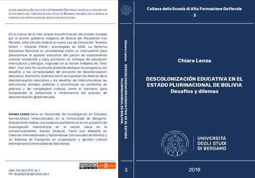 Descolonización educativa en el Estado Plurinacional de Bolivia : Desafíos y dilemas
