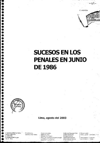 Sucesos en los penales en junio de 1986 (Perú)