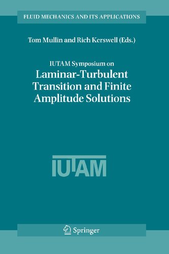 IUTAM Symposium on Laminar-Turbulent Transition and Finite Amplitude Solutions (Fluid Mechanics and Its Applications, 77)
