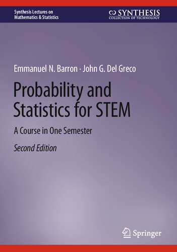 Probability and Statistics for STEM