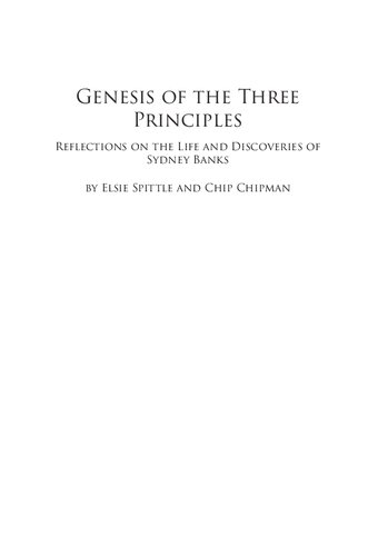 Sydney Banks Genesis of the Three Principles - Sydney Banks - Enlightened Gardener Syd Banks