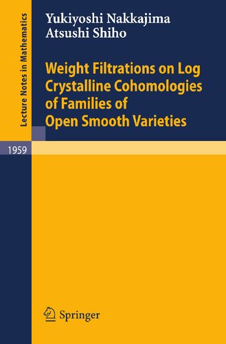 Weight Filtrations on Log Crystalline Cohomologies of Families of Open Smooth Varieties (Lecture Notes in Mathematics, 1959)