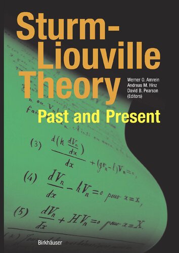 Sturm-Liouville Theory: Past and Present