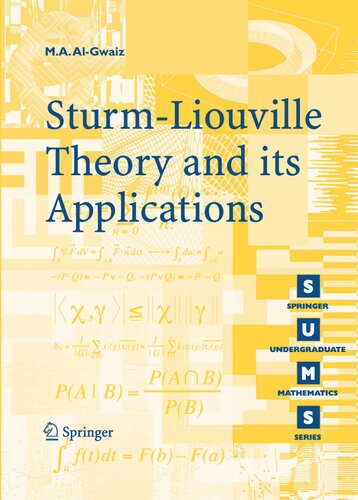 Sturm-Liouville Theory and its Applications