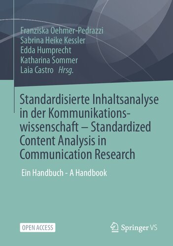 Standardisierte Inhaltsanalyse in der Kommunikationswissenschaft – Standardized Content Analysis in Communication Research: Ein Handbuch - A Handbook