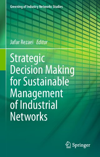 Strategic Decision Making for Sustainable Management of Industrial Networks (Greening of Industry Networks Studies, 8)