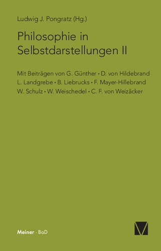 Philosophie in Selbstdarstellungen II