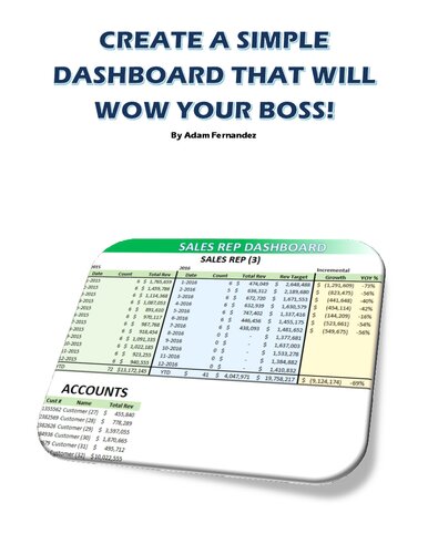 Create A Simple Dashboard That Will WOW Your Boss!!