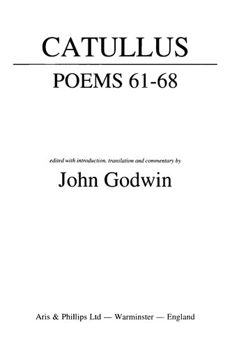 Catullus: Poems 61-68
