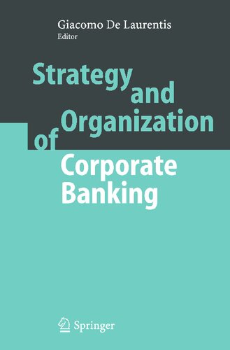 Strategy and Organization of Corporate Banking