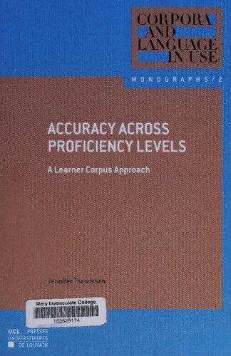 Accuracy across Proficiency Levels: A Learner Corpus Approach