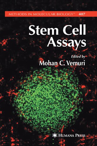 Stem Cell Assays (Methods in Molecular Biology, 407)