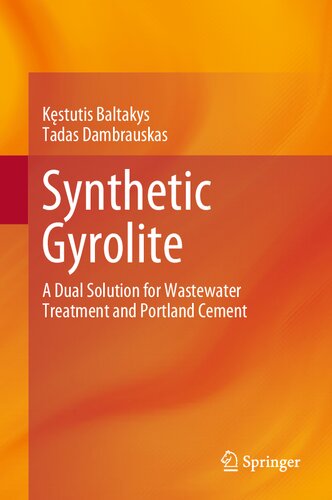 Synthetic Gyrolite: A Dual Solution for Wastewater Treatment and Portland Cement