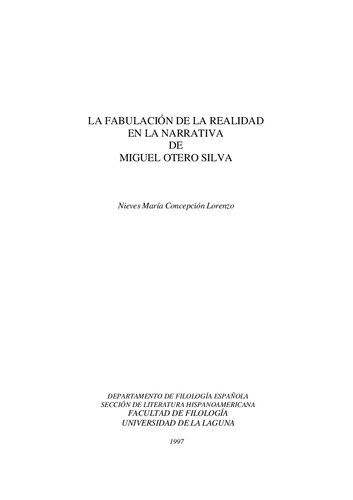 La fabulación de la realidad en la narrativa de Miguel Otero Silva