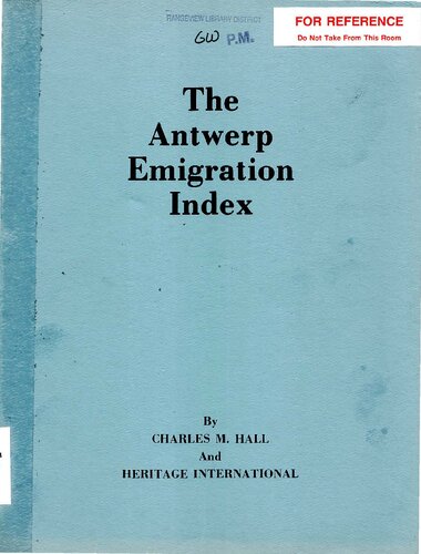 The Antwerp Emigration Index