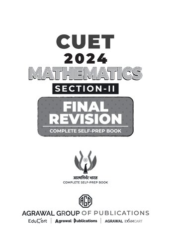 Educart Mathematics Section-2 NTA CUET UG Entrance Exam Book 2024 Final Revision (100% based on 2023 official CUET Online Paper)