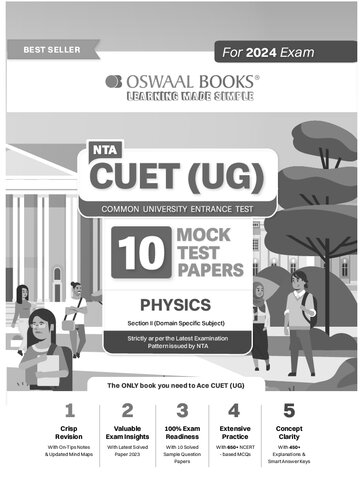 NTA CUET (UG) 10 Mock Test Sample Question Papers Physics (2024)