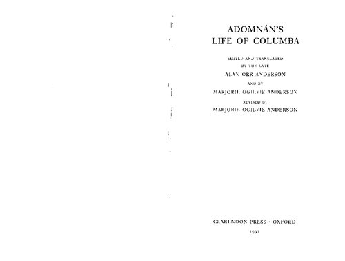 Adomnán's Life of Columba