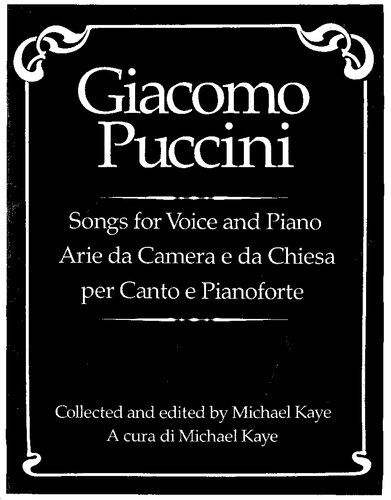 Songs For Voice And Piano