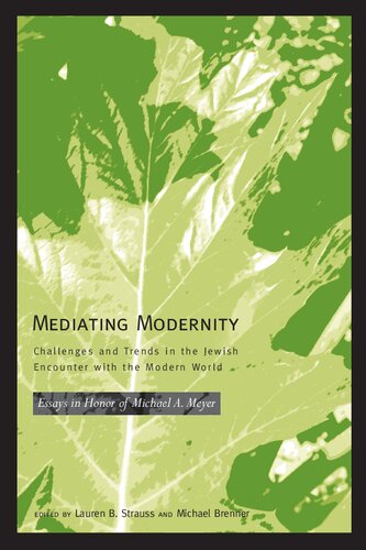 Mediating Modernity: Challenges and Trends in the Jewish Encounter with the Modern World