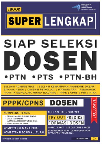 Ebook Super Lengkap Siap Seleksi Dosen-Tridharma