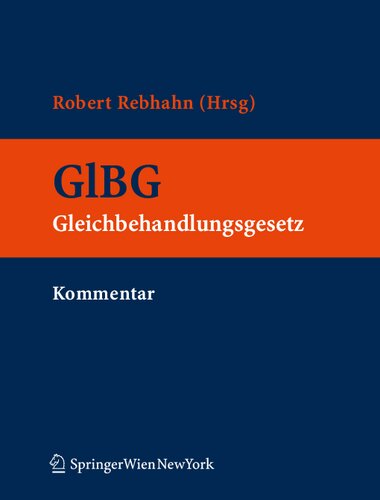 Kommentar zum Gleichbehandlungsgesetz