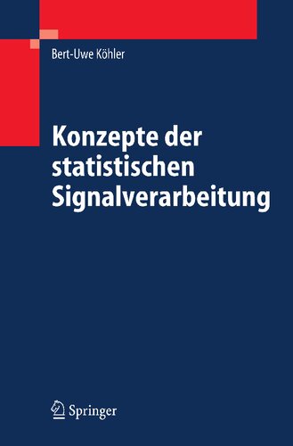 Konzepte der statistischen Signalverarbeitung