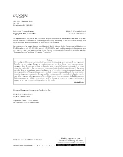 Pulmonary Vascular Disease