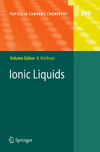 Ionic Liquids (Topics in Current Chemistry, 290)
