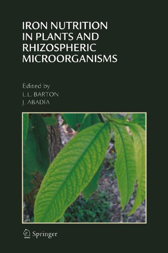 Iron Nutrition in Plants and Rhizospheric Microorganisms