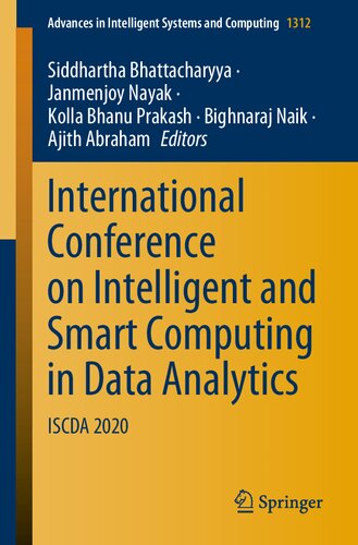 International Conference on Intelligent and Smart Computing in Data Analytics: ISCDA 2020 (Advances in Intelligent Systems and Computing)