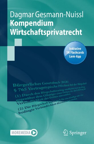 Kompendium Wirtschaftsprivatrecht (Springer-Lehrbuch) (German Edition)