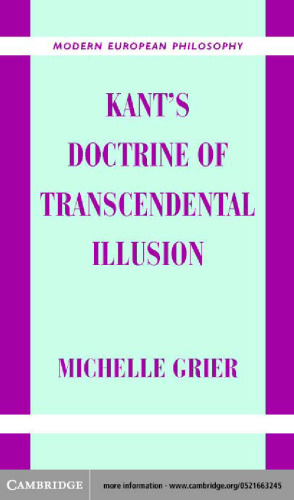Kant's Doctrine of Transcendental Illusion (Modern European Philosophy)