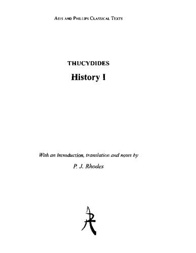 Thucydides: History Book I