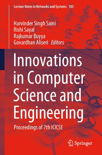 Innovations in Computer Science and Engineering: Proceedings of 7th ICICSE (Lecture Notes in Networks and Systems, 103)
