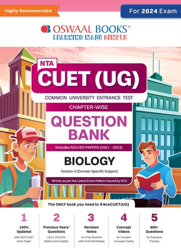Oswaal NTA CUET (UG)| Question Bank Chapterwise & Topicwise Biology For 2024 Exam