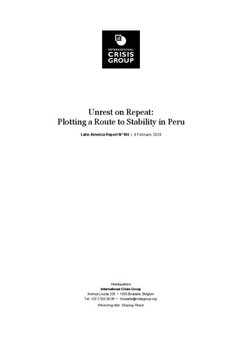 Unrest on Repeat: Plotting a Route to Stability in Peru