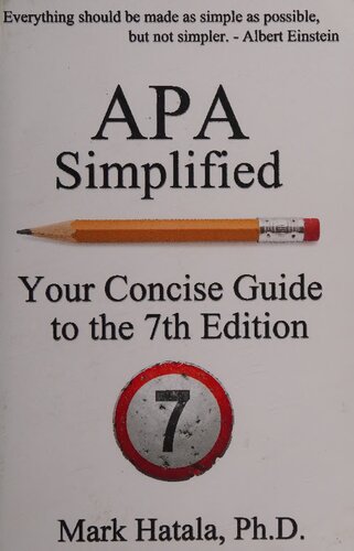APA Simplified: Your concise guide to the 7th edition