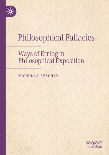 Philosophical Fallacies: Ways of Erring in Philosophical Exposition