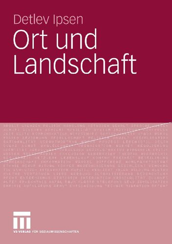 Ort und Landschaft (German Edition)