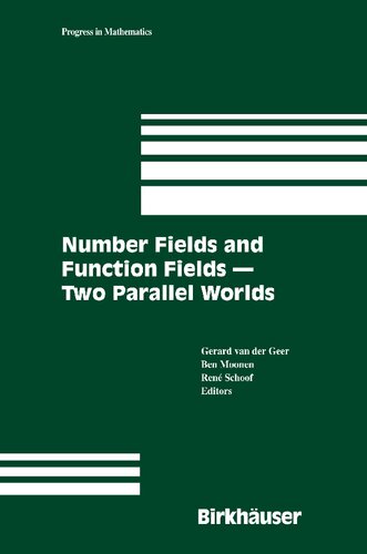 Number Fields and Function Fieldstwo Parallel Worlds
