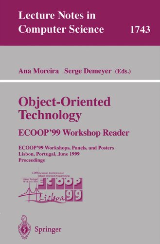 Object-Oriented Technology: ECOOP'99 Workshop Reader