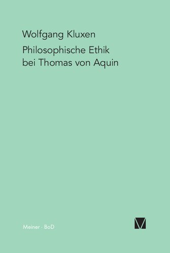 Philosophische Ethik bei Thomas von Aquin