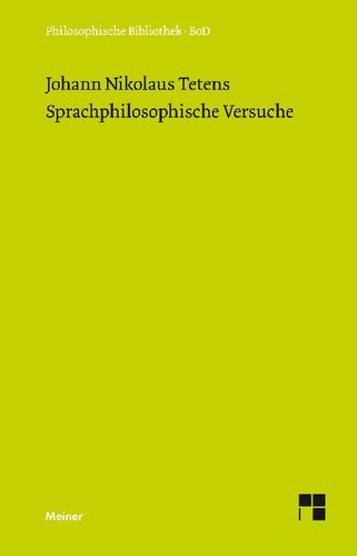 Sprachphilosophische Versuche