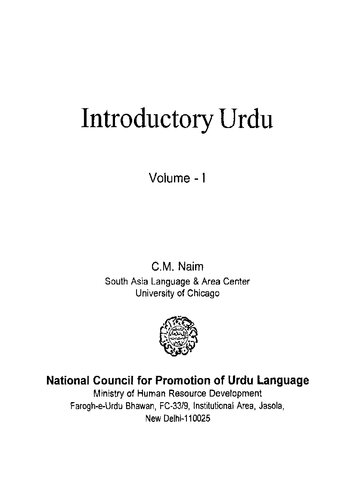 Introductory Urdu. 1