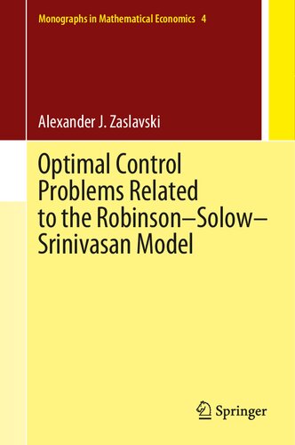 Optimal Control Problems Related to the Robinson–Solow–Srinivasan Model (Monographs in Mathematical Economics, 4)