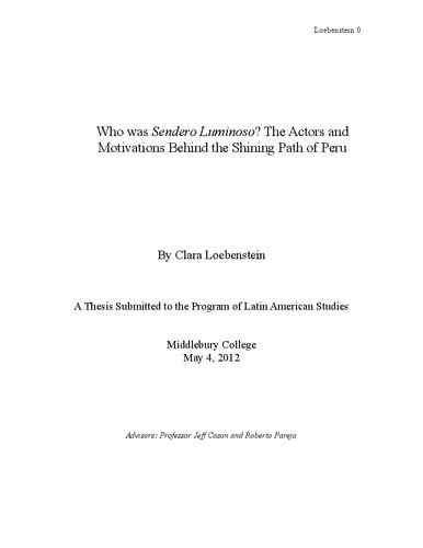Who was Sendero Luminoso? The Actors and Motivations Behind the Shining Path of Peru