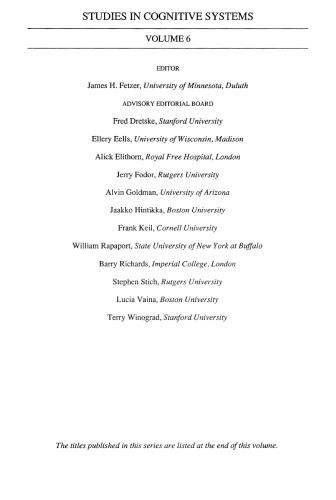 Epistemology and Cognition