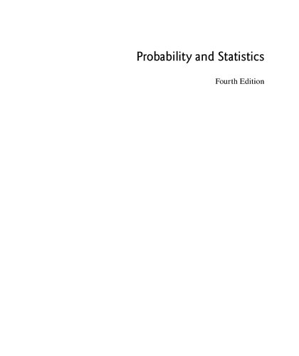 Probability and Statistics