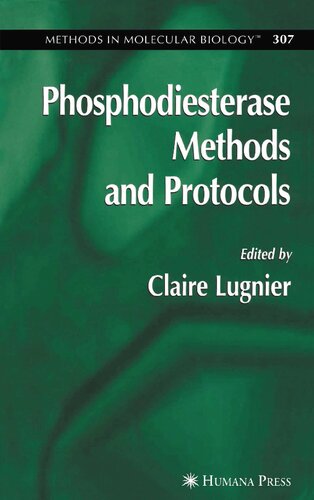 Phosphodiesterase Methods and Protocols (Methods in Molecular Biology, 307)